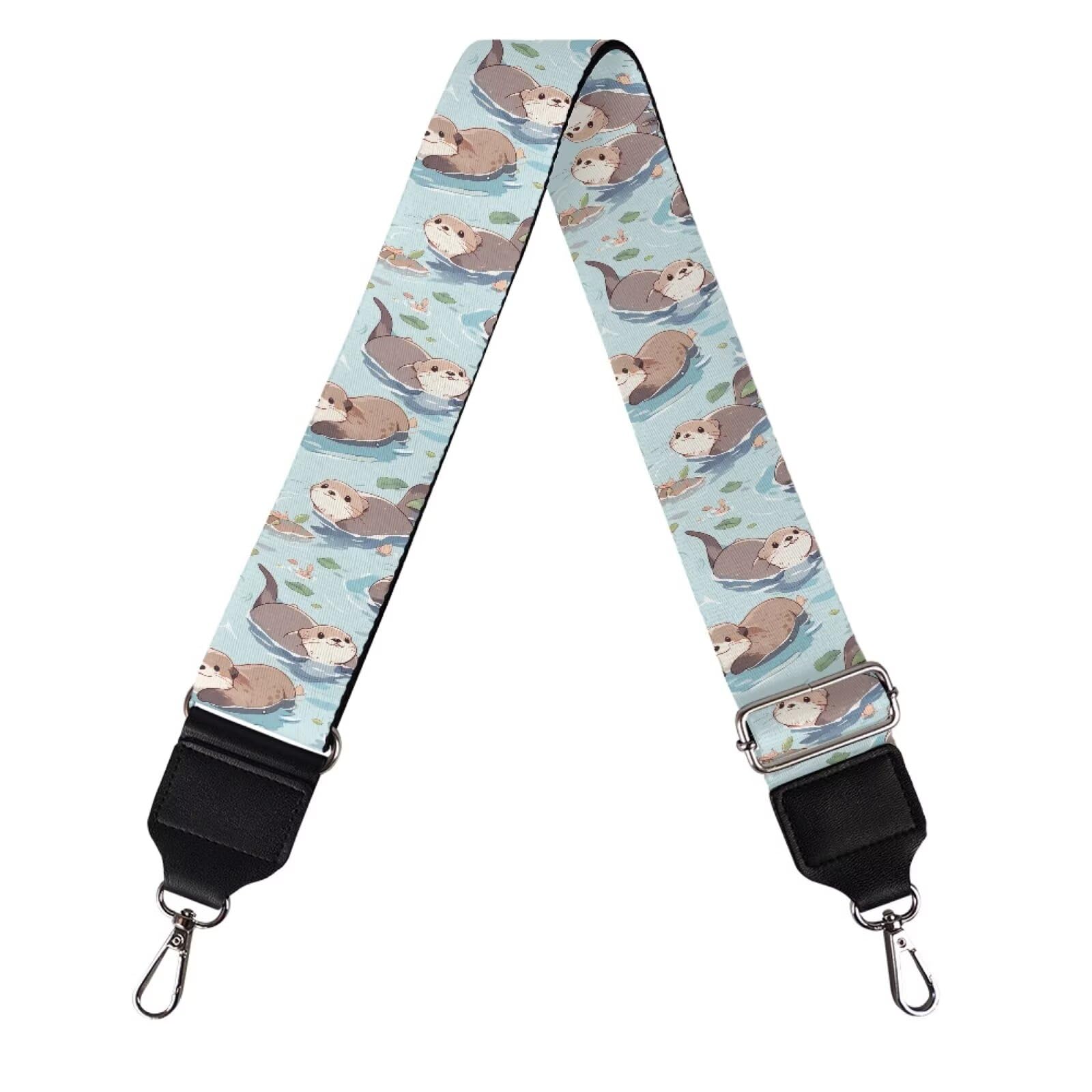 Coldinair Sea Otter Purse Straps Replacement Wide Crossbody Bag Straps, Wide Shoulder Strap Adjustable Guitar Strap for Purse