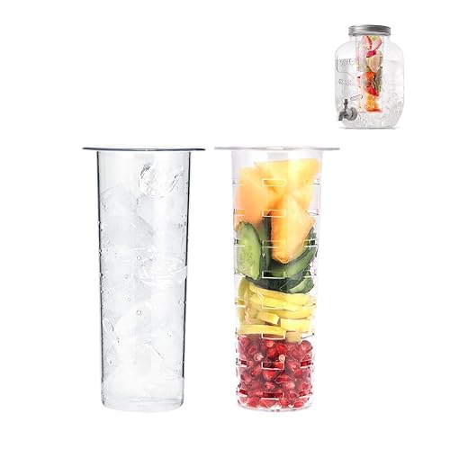 Fruit Infuser and Ice Cylinder for 1 Gallon Drink Dispensers,