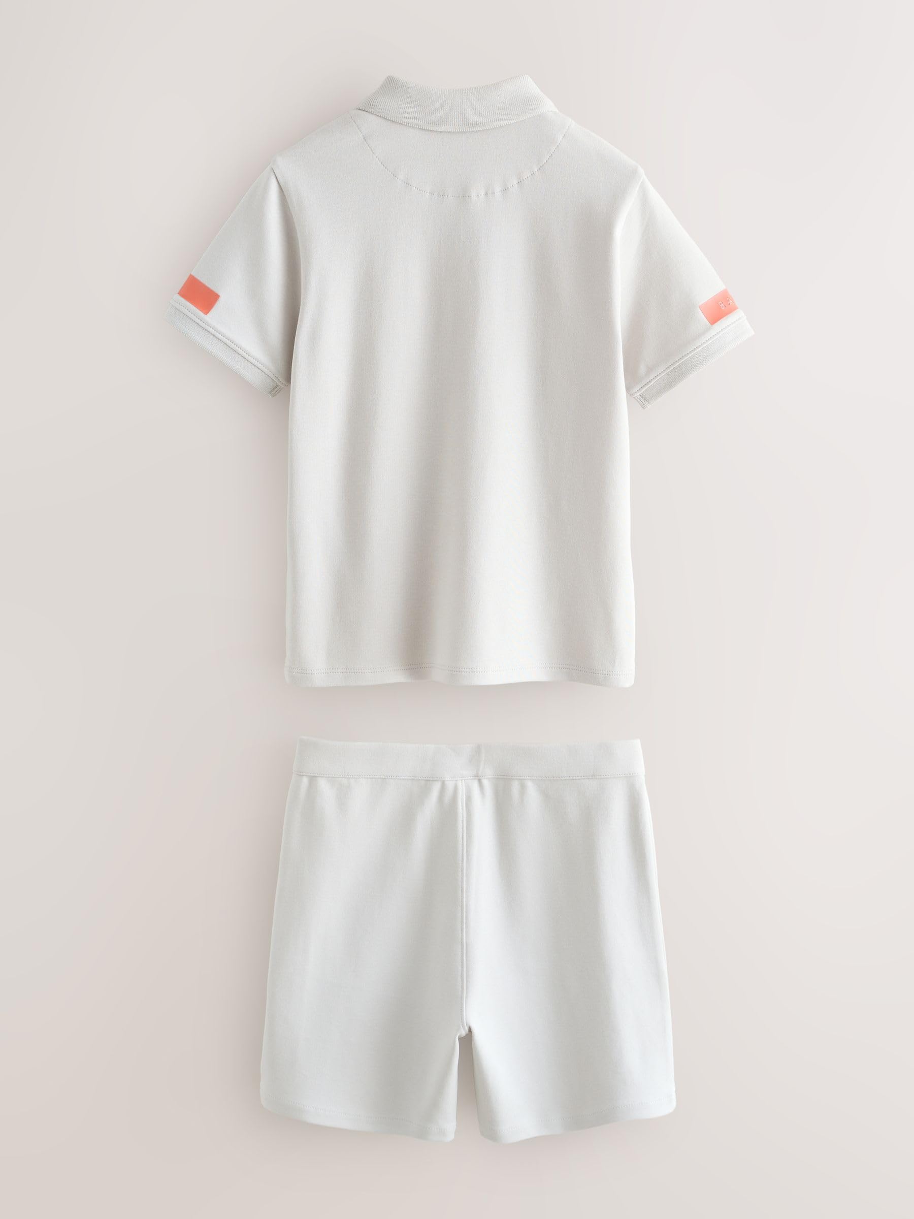 Garçon Ensemble polo à manches courtes et short | Coupe standard, Fermeture boutonnée, 100 % coton