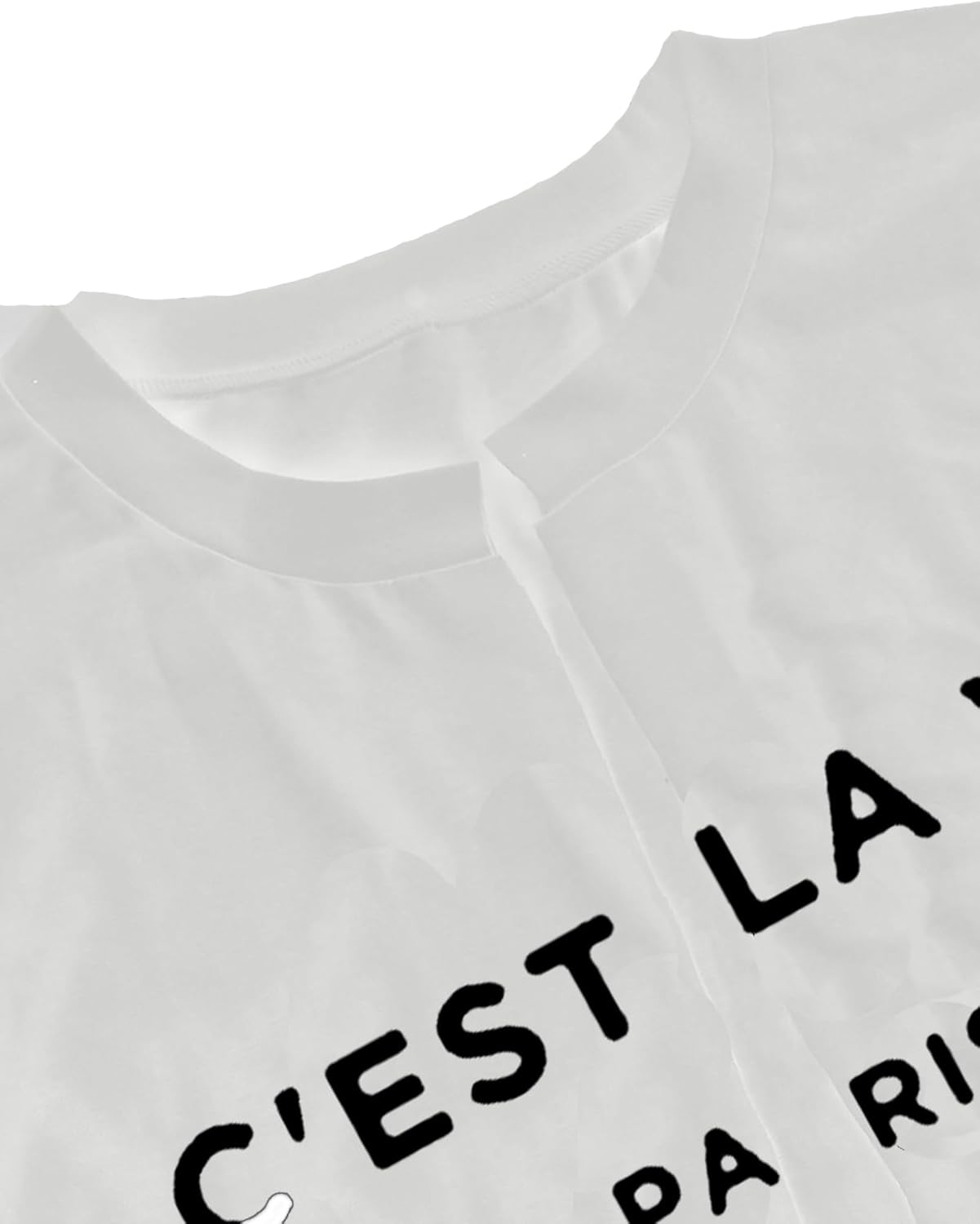 Zoyami Womens Sexy Tie Front Crop Top Long Sleeve Graphic Tee Shirt Clubwear - Image 4