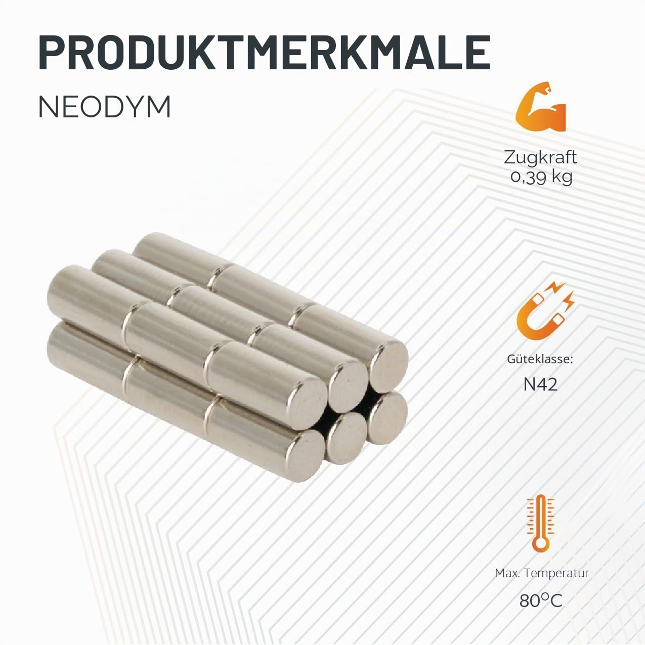 N42 Neodym - Magnet Für Kunst, Kunsthandwerk, Modellherstellung, Diy, Hobbys, Wissenschaft - 3mm Durchmesser x 6mm Dick - 0,39kg Pull - Pack von 200