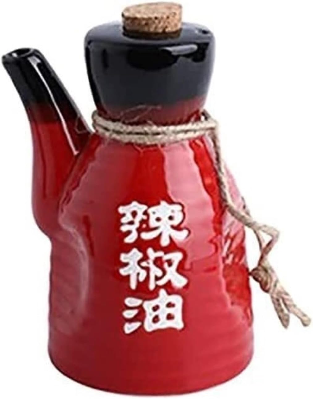 Oil and Vinegar Dispenser Oil Bottles Ceramics Bottlesoy Sauce Vinegar Cruet Liquid Condiment Storage Can for Kitchen Cooking 200ML Cooking(Black)