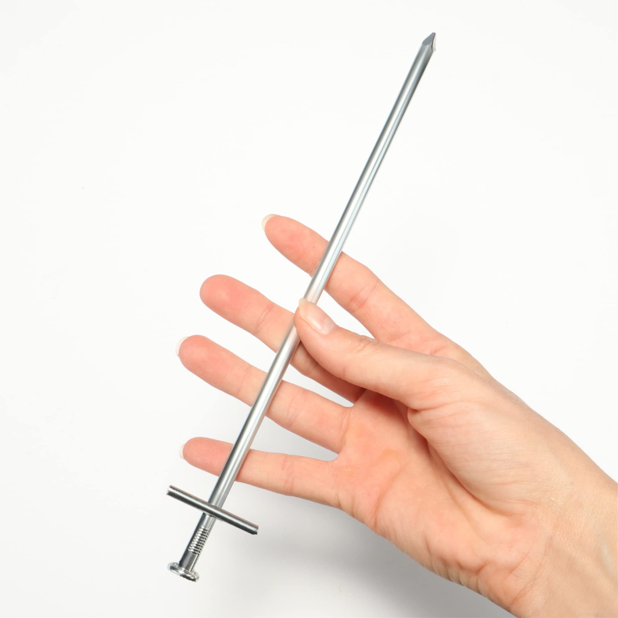 com-four® 50x picchetti in Acciaio - picchetti Lunghi e robusti per Il Campeggio e all'aperto - Ideali per Terreni Normali e duri