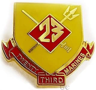 USMC Marine Corps Lapel Pin TWENTYTHIRD Marines 4th Marine Division 23rd - coolthings.us