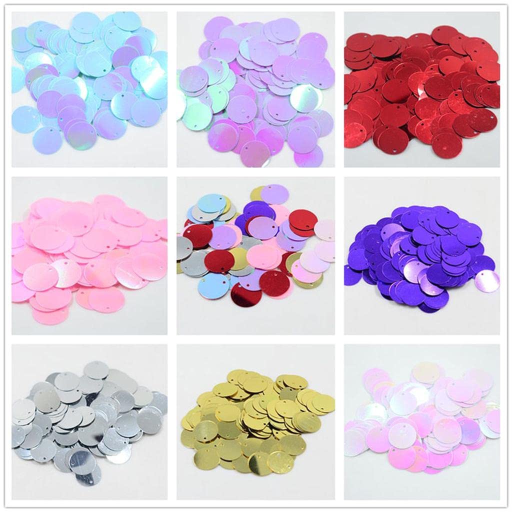 MERISHOPP Pack of 130Pcs Shiny Round Loose Sequins Paillettes Sewing Craft Jewelry Making Costume DIY Home Decor Ornaments 16Mm Dark PurpleCrafts|Sewing|Embellishments & Finishes|Sequins 1