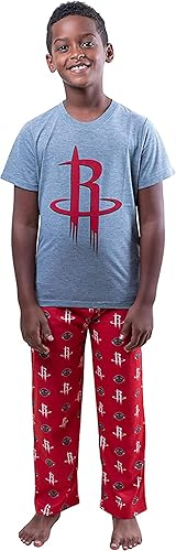 Miniatura 7 de Ultra Game Conjunto de pijama oficial de la NBA de 2 piezas con camiseta y pantalones de descanso para jóvenes