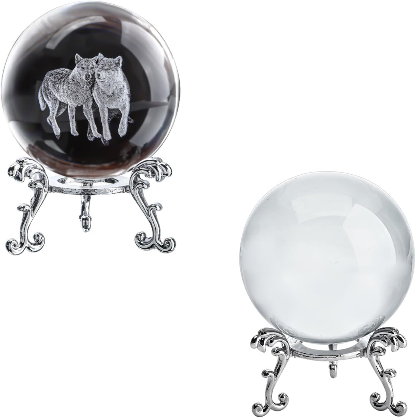 ZEERSHEE Boule De Cristal Transparente étincelante De 60 Mm