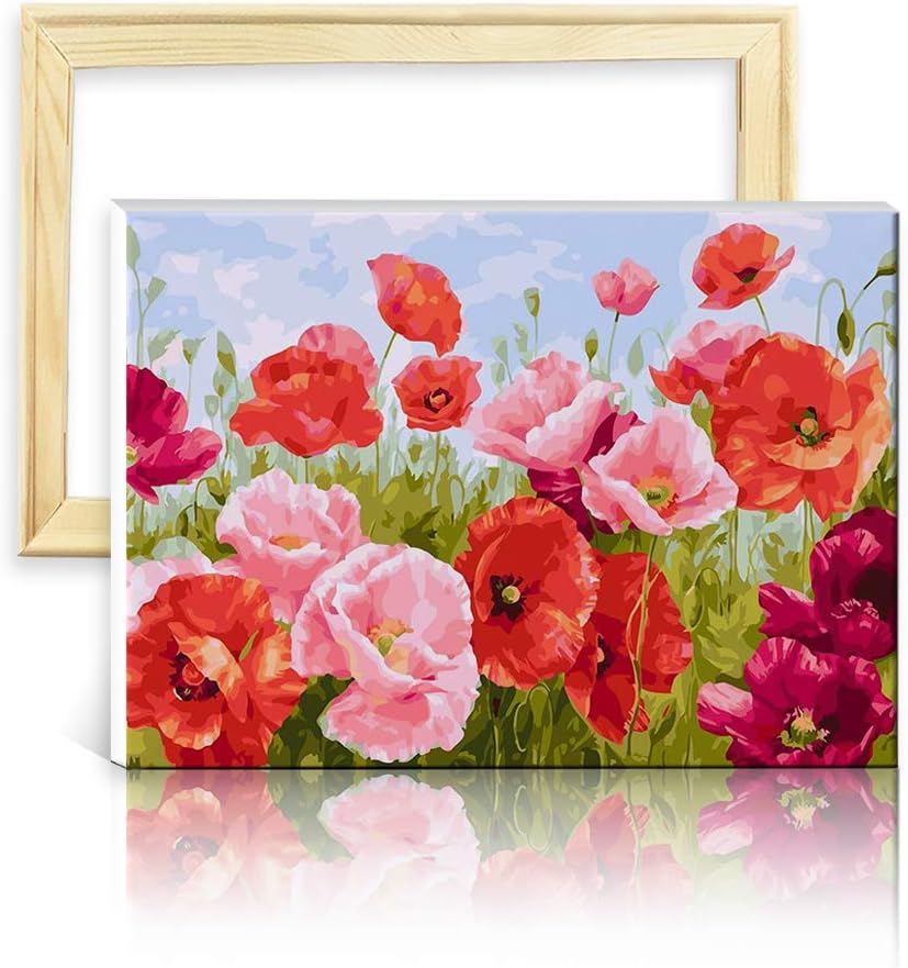 Kit Dipingere Con Numeri YEESAM ART - Treno Di Natale 40x50cm, Pittura Per Adulti E Bambini - Foto 8