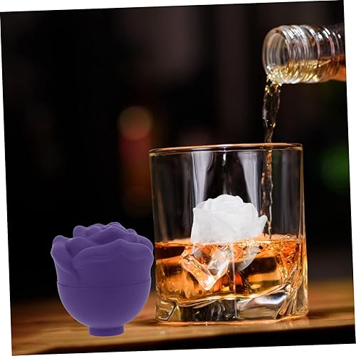 Miniatura 9 de ABOOFAN Bandeja de hielo de cara de rosa, moldes de silicona para hornear pasteles, cubo, cara, hielo, masajeador facial, bandejas de hielo de