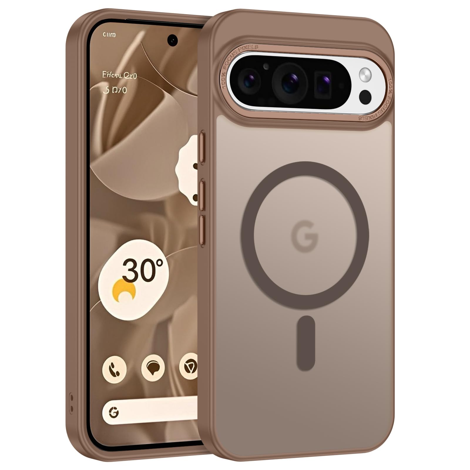 Coque Google Pixel 9 Pro XL translucide bronze pour vos déplacements - 8