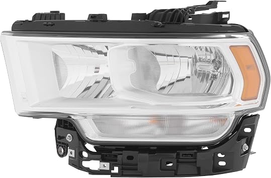 Halogen Headlight Assembly Left+Right Side for 19-24 Dodge RAM 2500 3500 Tradesman & Bighorn/4500/5500 Tradesman & SLT Halogen Models, Driver & Passenger Side Head Lights Direct Left Driver Side