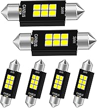Pack of 6 Festoon Bulbs, Canbus 12V DC 300LM 6000K White Festoon Bulbs Garland Bulb Interior Lights for Boat RV Camper Boot Light Landscape (36 mm)