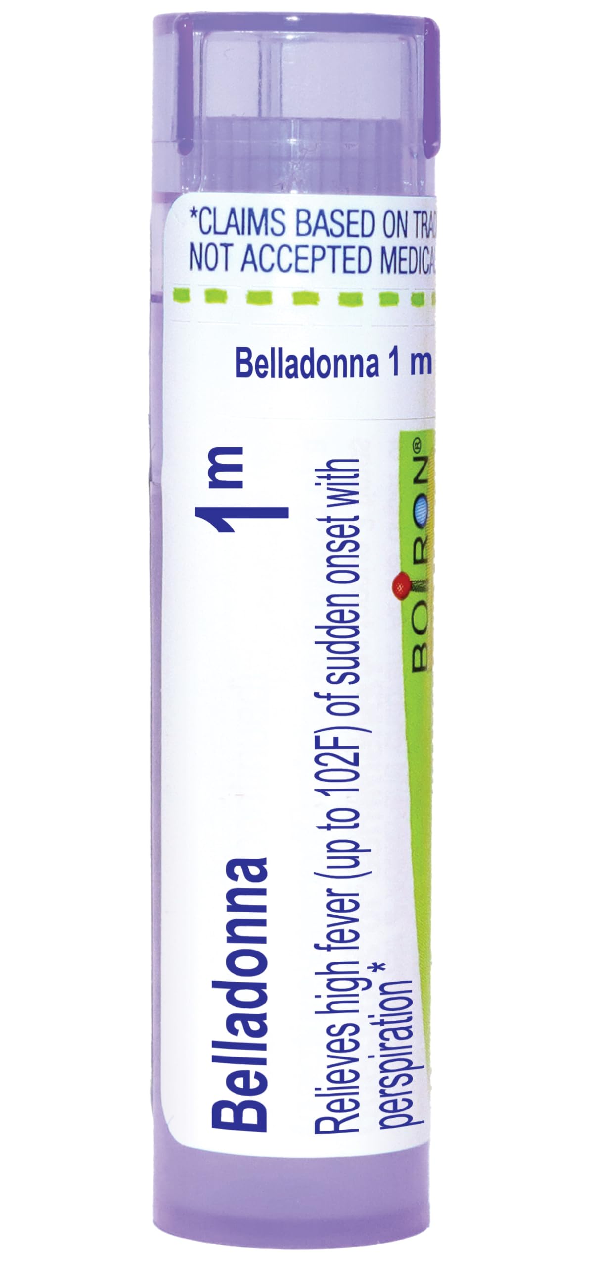 Boiron Belladonna 1M for High Fever of Sudden Onset with Perspiration - 80 Pellets
