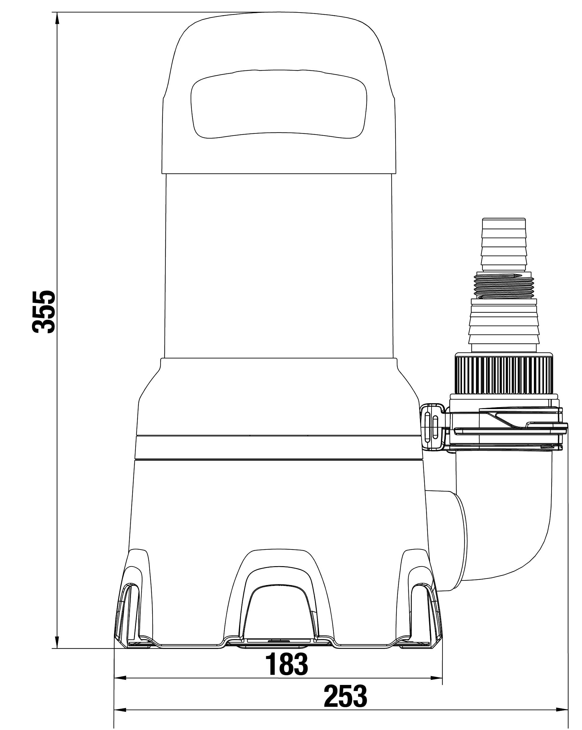 Gardena Schmutzwasser-Tauchpumpe 16000: Tauchpumpe mit Fördermenge 16.000 l/h, Automatic-Funktion, Schwimmschalter mit Dauerlauffunktion, Schnellkupplungssystem, 450 W (9042-20)