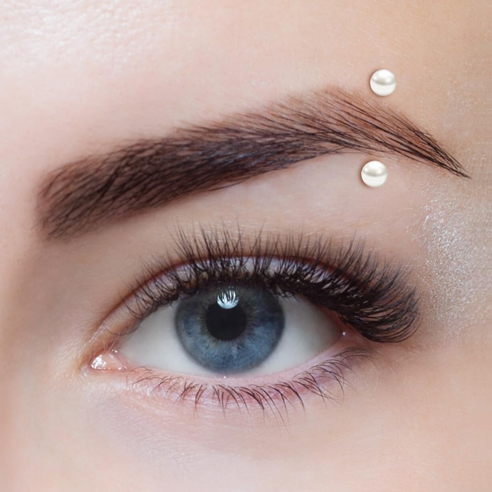 AVYRING 16g Rook Piercing Jewelry Gold Silver Eyebrow Rings Curved Barbell Daith Earrings for Women Horseshoe Septum Hoop Helix Earrings Surgical Steel Belly Button Rings Vertical Labret Lip Jewelry - Image 6