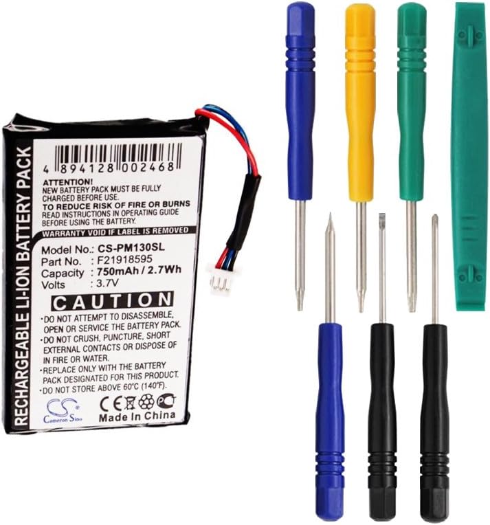 Cameron Sino 750mAh Battery for Palm M130, M135 with 7/pcs Toolskits