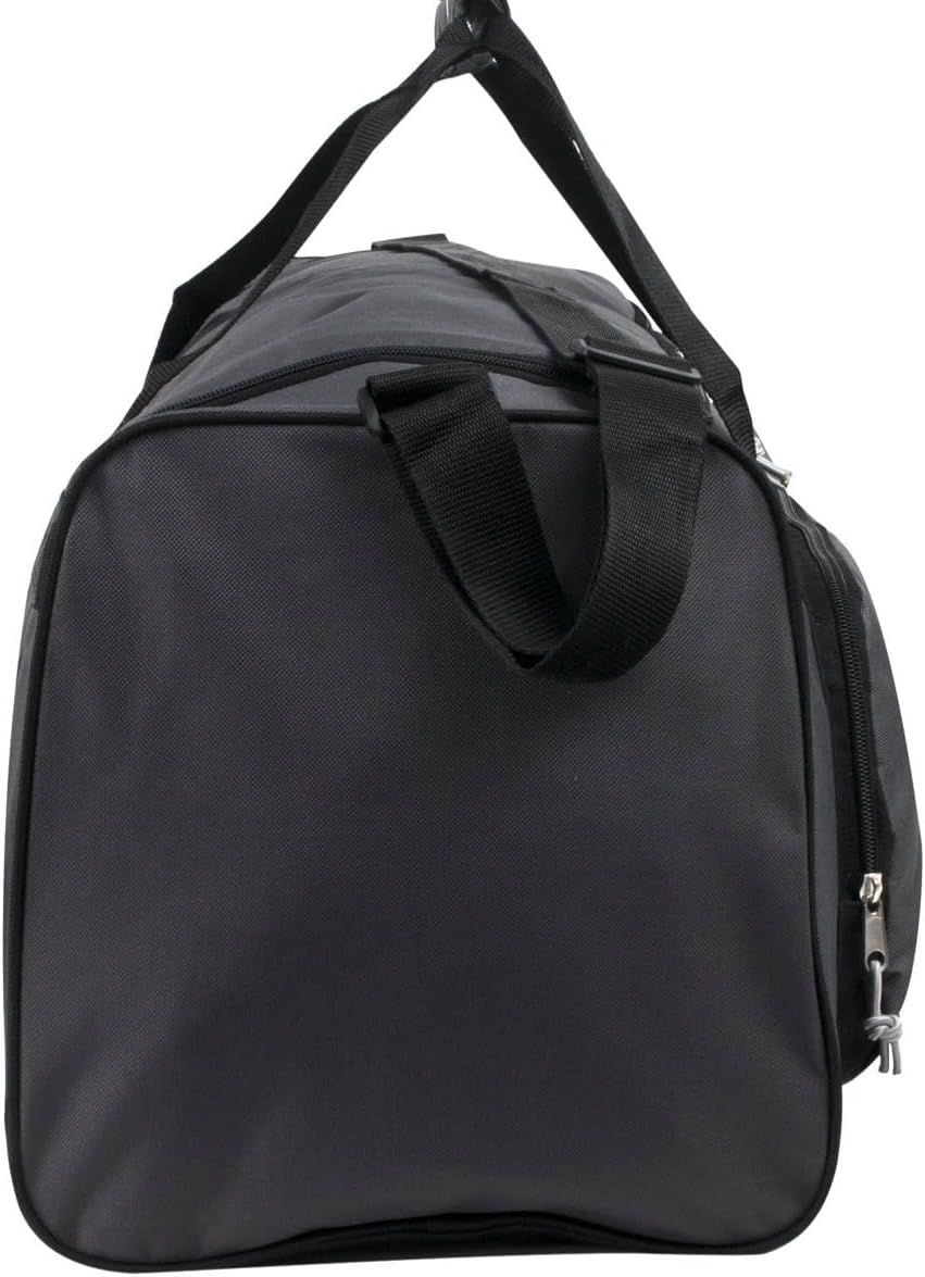 Custom Duffel Bag - Duffel Bag with Text for Personalized Touch - Sleek Design Made from Strong Denier Polyester - Bag Measures 24x12x11.5 inches - Three Spacious Zippered Compartment (Grey-24)