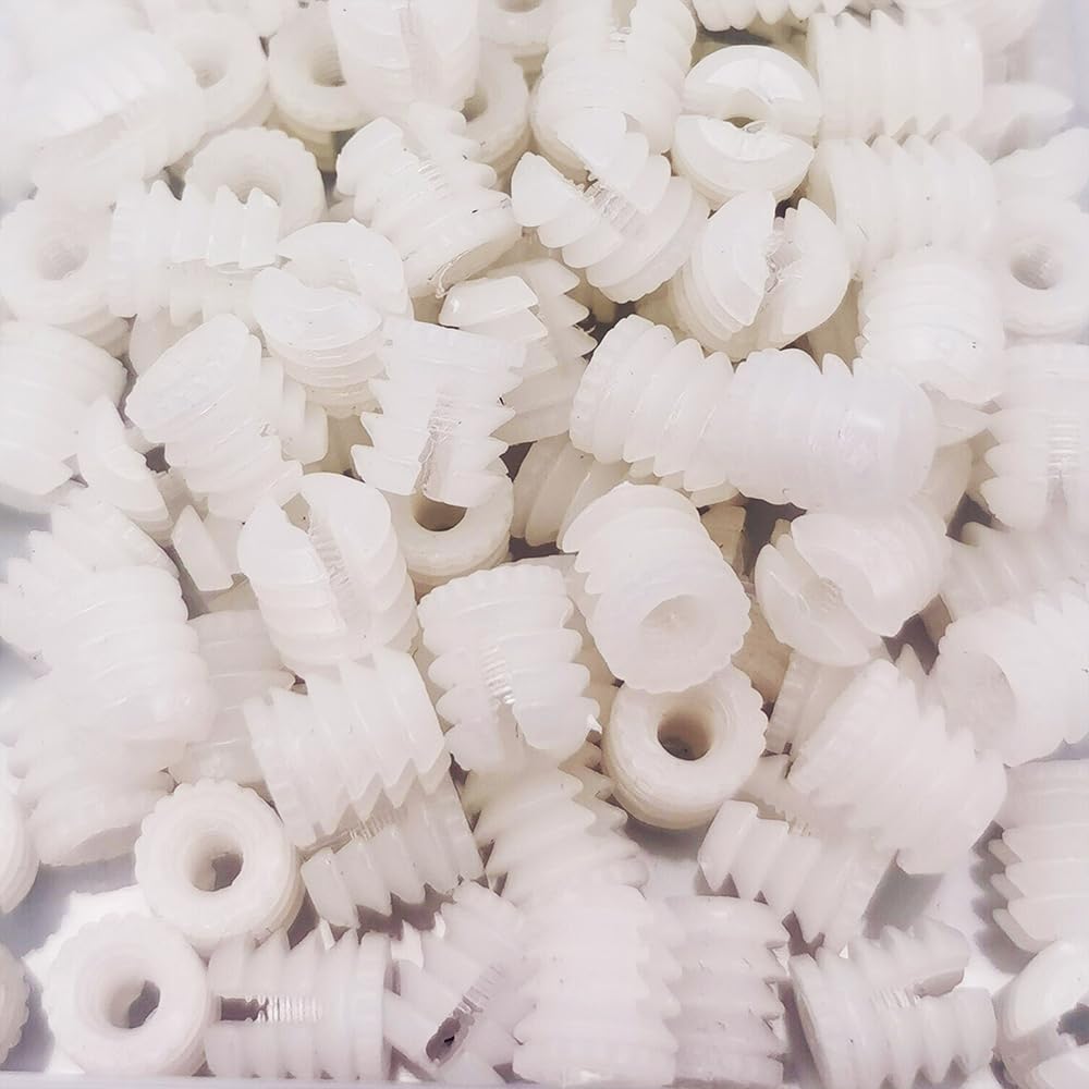 Alamic Plastic Dowel Plastic Hinge Dowel Inserts (100, 0.34"x0.39"(8.7mmx10mm) Split)