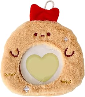 Soft Furry Badge Card Case Cartoon Badge Cards Protector Sleeve Desk Organiser for Office School Supplies