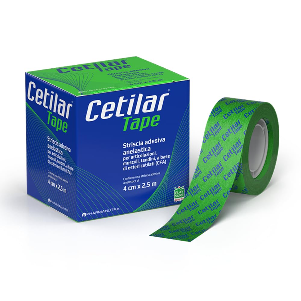 Cetilar Tape, Striscia Adesiva Anelastica, Cm 4 X 2,5 M, Pharmanutra