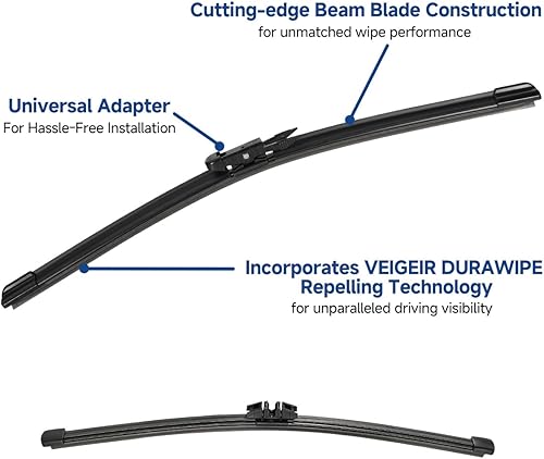 Vista 36 de Paquete de 3 limpiaparabrisas compatibles con Toyota RAV4 2019-2022, limpiaparabrisas delantero y trasero, juego de cuchillas de repuesto para mi