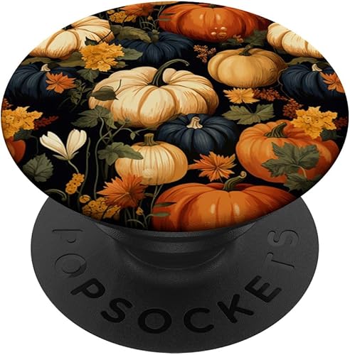 Calabazas con patrón de otoño PopSockets estándar PopGrip