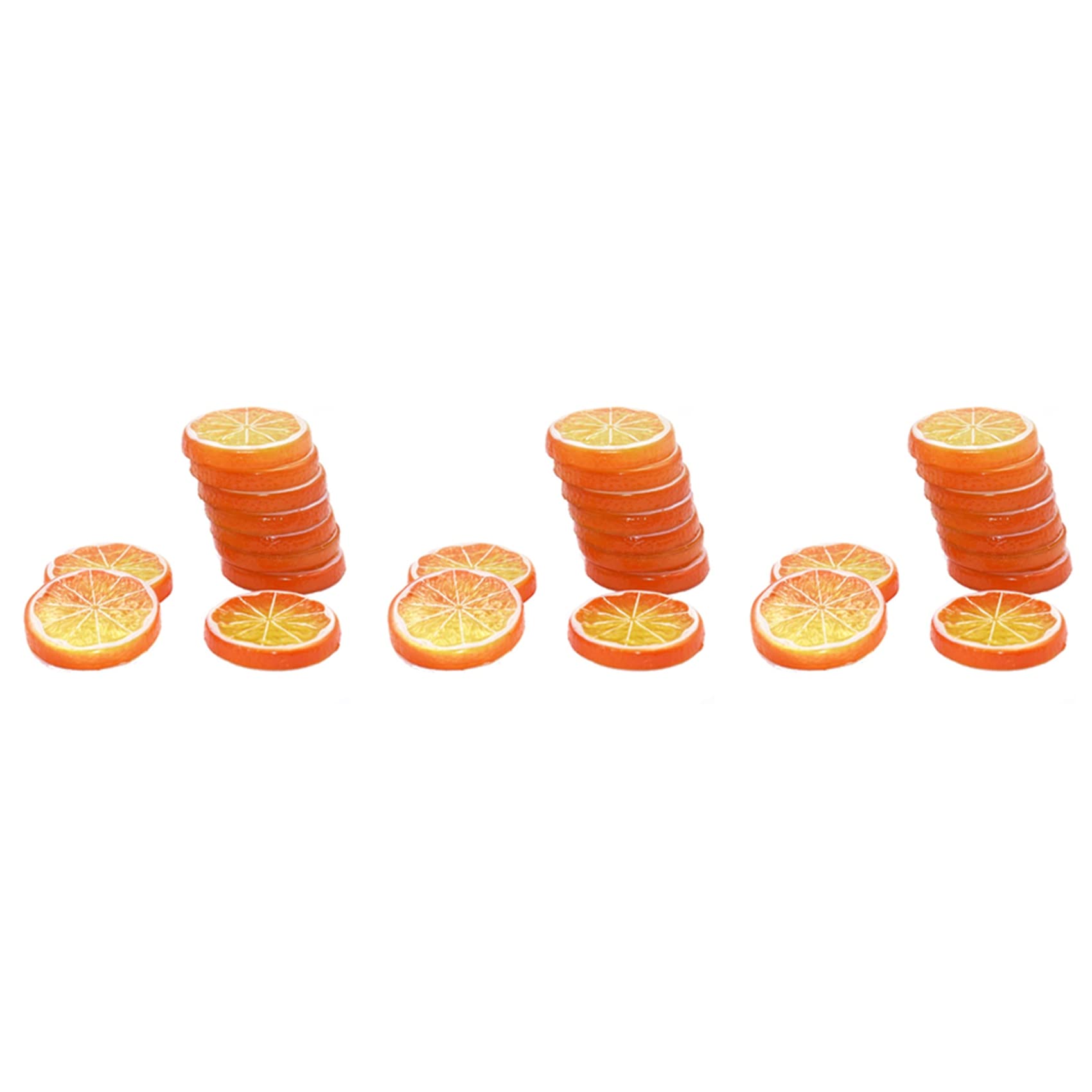 Hndhbfgrt 30 Pcs Fake Lemon Artificial Fruit Highly Simulation Lifelike Model for Home Party Decoration Orange