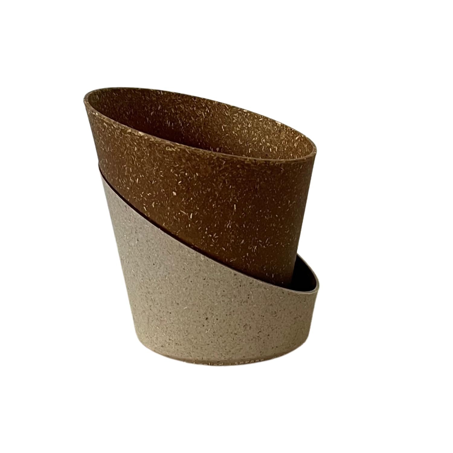 Hug A Plant | Atlantis Eco 11cm Self-Watering Plastic Pot for Home Decor, Tabletop, Crafted from Rice Husk,Coffee Husk & Bamboo (Brown,Pack of 1) (B0CKN2F7QH) Amazon Price History, Amazon Price Tracker