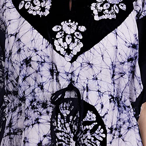 Image of Onekbhalo Women's Cotton Floral Kaftan Nighty Maxi Gown (OK Free Size)