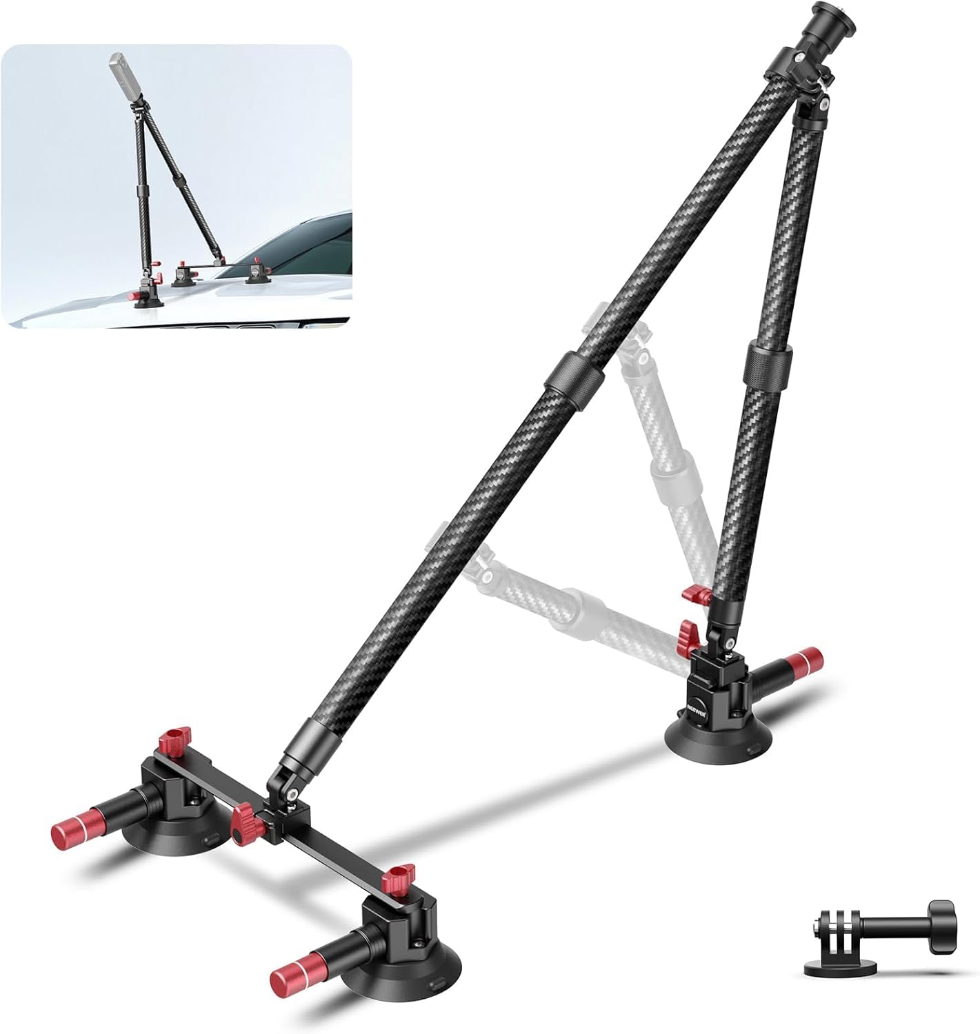 Amazon | NEEWER トリプル吸盤マウント 車載マウント カメラマウント