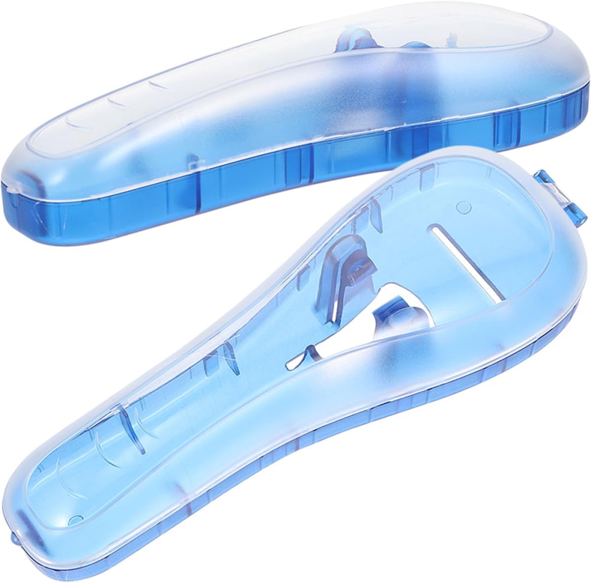 ULTECHNOVO 2pcs Portable Razor Case PC Blue for Travel Shaver Storage