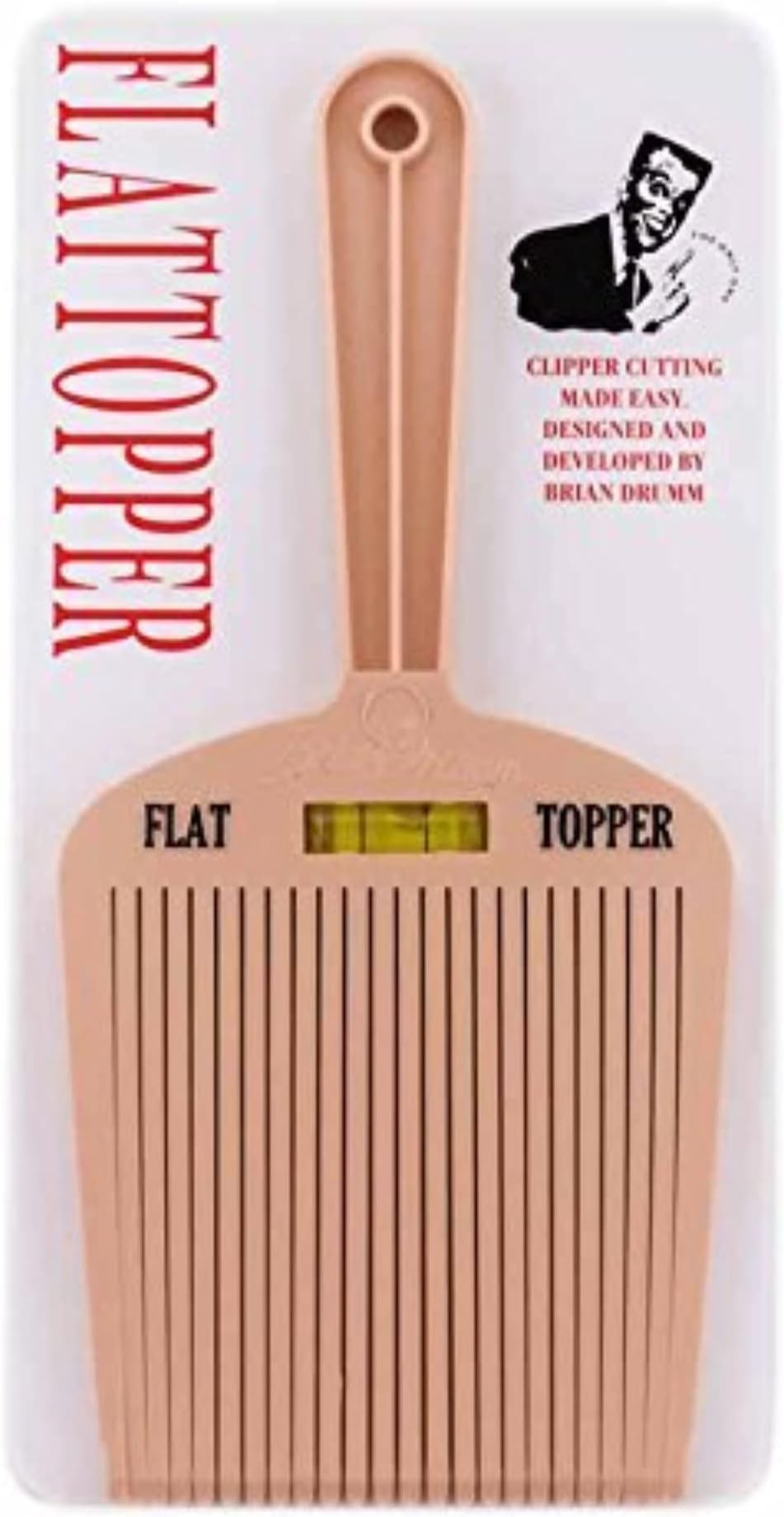 Brian Drumm Flattopper, Machine Comb, White