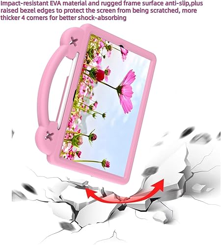 Miniatura 4 de Sfulatdc Funda para tablet infantil con función atril y asa incorporados, a prueba de golpes, ligera, compatible con Samsung Galaxy Tab S6 Lite de