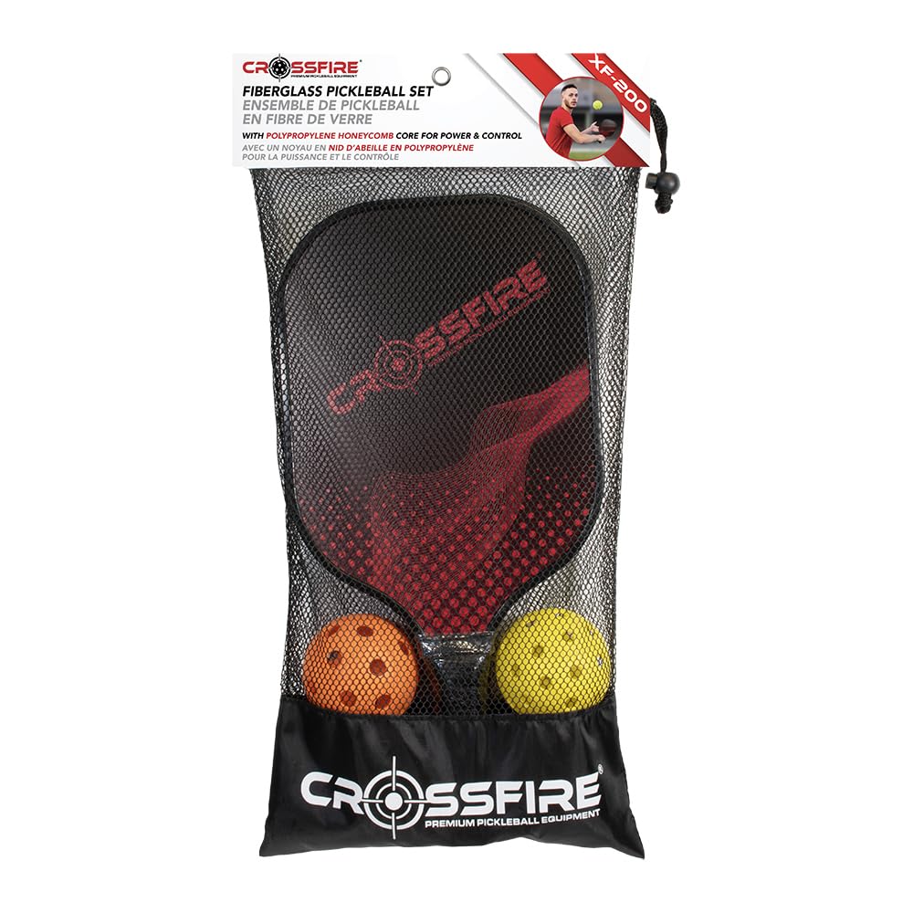 Amazon.com: NEW Crossfire XF-200 Fiberglass Premium Pickleball Set