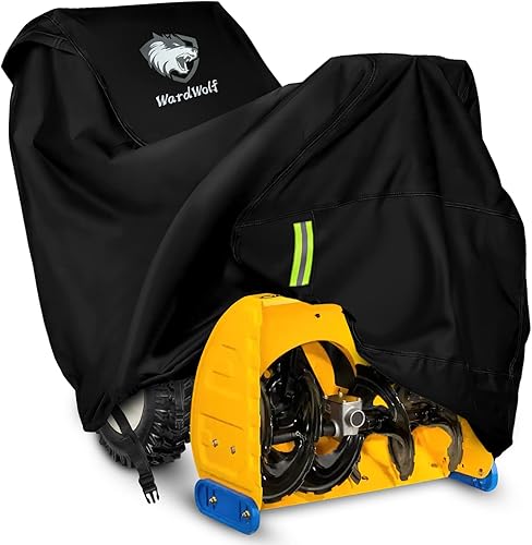 Cubierta para soplador de nieve, impermeable, resistente 900D, resistente al viento, resistente al sol con ventilación de aire, se adapta a la