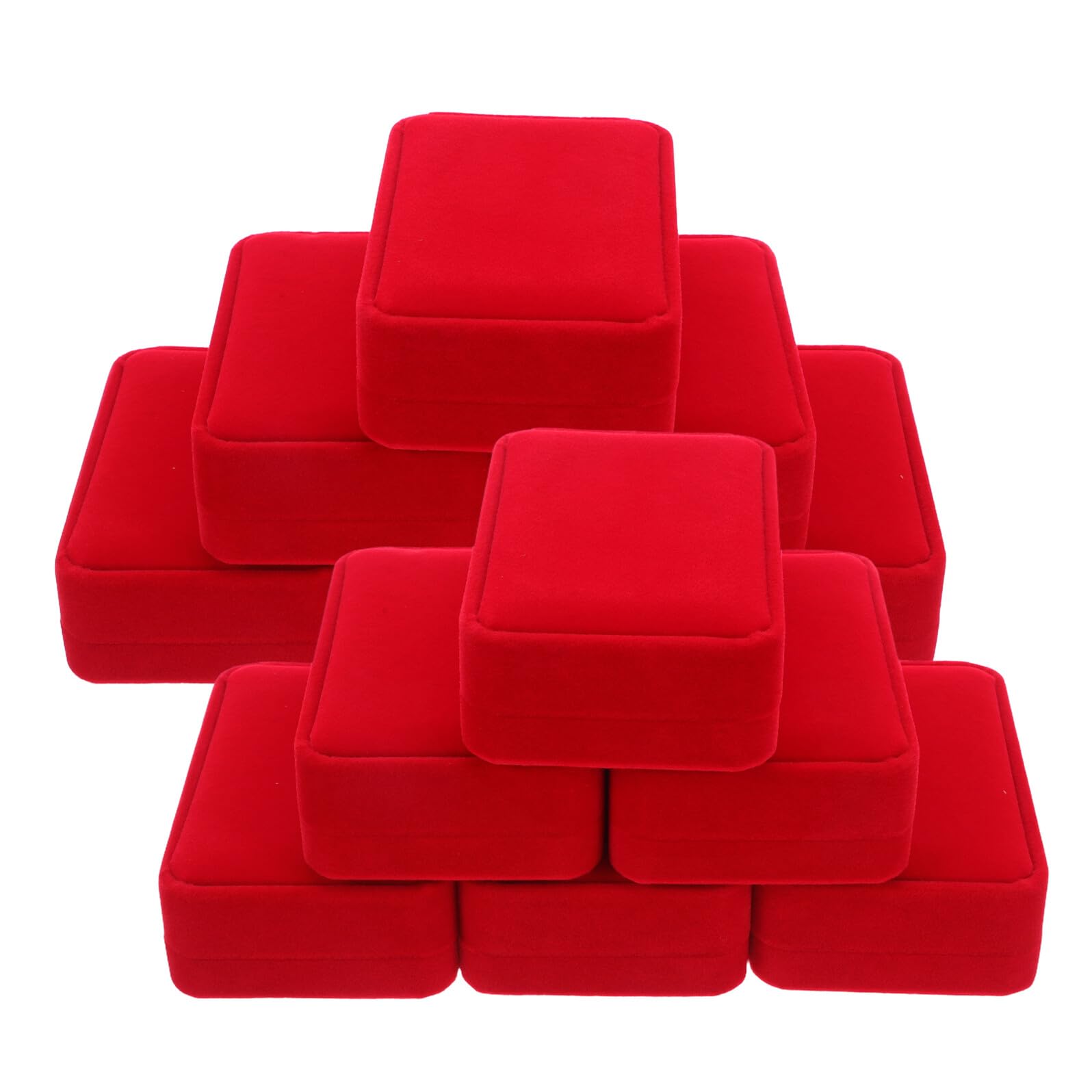 KOMBIUDA 12 Piezas Caja para Collar de Terciopelo Estuche de Almacenamiento y Exhibición de Joyería Protector Portátil para Colgantes Organizador Seguro para Boda Navidad y Cumpleaños