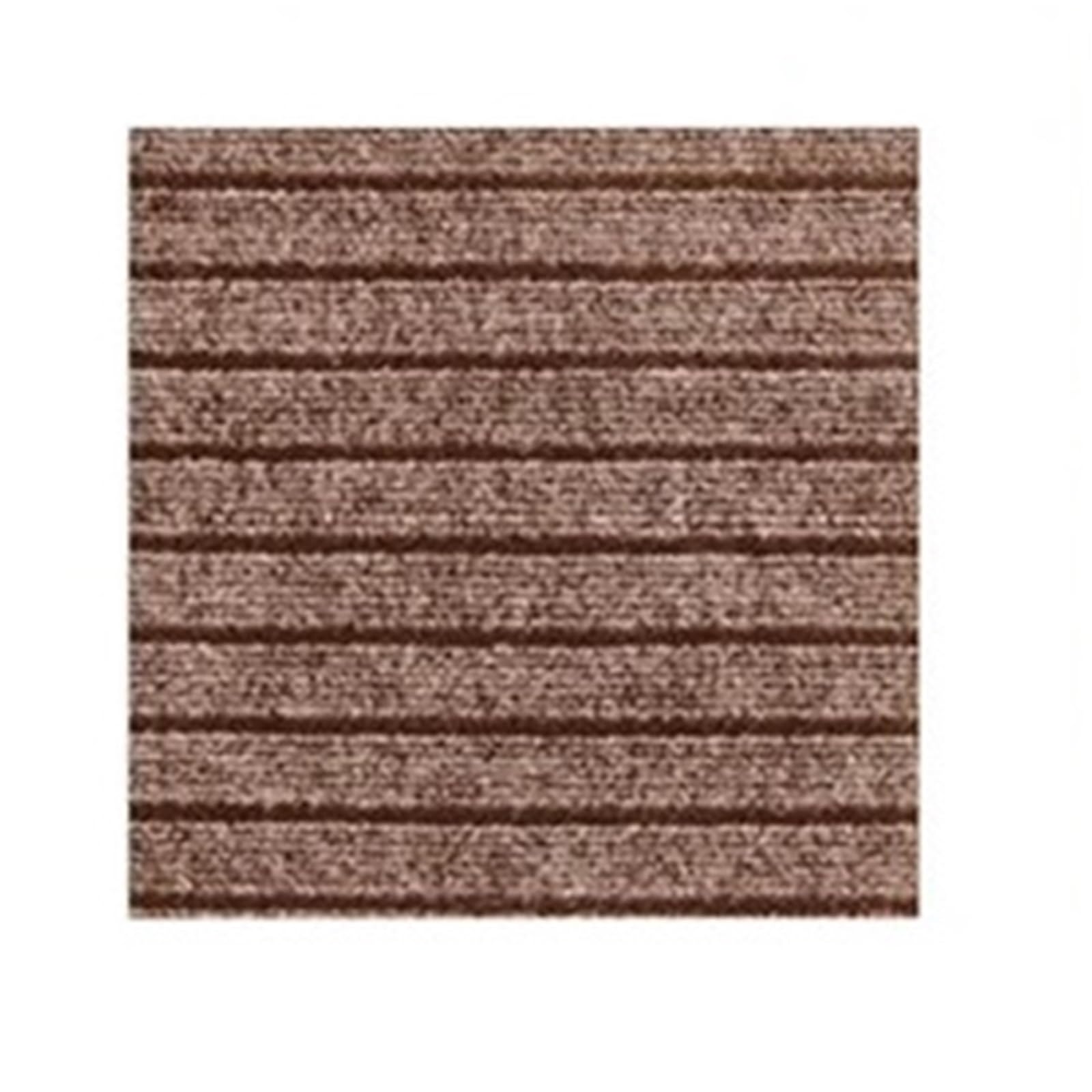 Rutdcjkne Khaki-10Pcs Carpet Tiles Peel And Stick, Self Adhesive Carpet Tiles 30X30cm Multicolor 10-30Pcs Water Absorbent Indoor(Khaki-10Pcs)