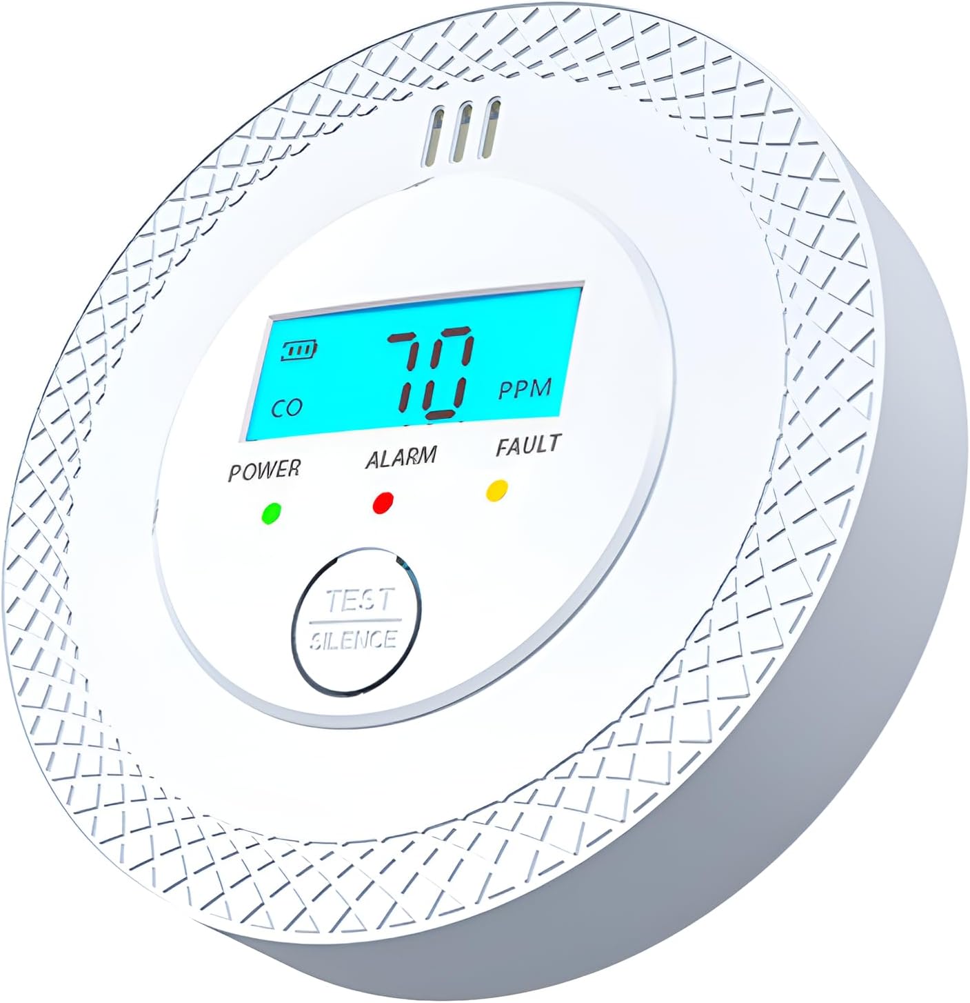 Gas Leakage Alarm, Gas Alarm, 2-in-1 (Compatible with City Gas, Wi-Fi, Smartphone, Carbon Monoxide Detector, Fire Alarm, LED Screen Concentration Display, High Precision Sensor, Reminder