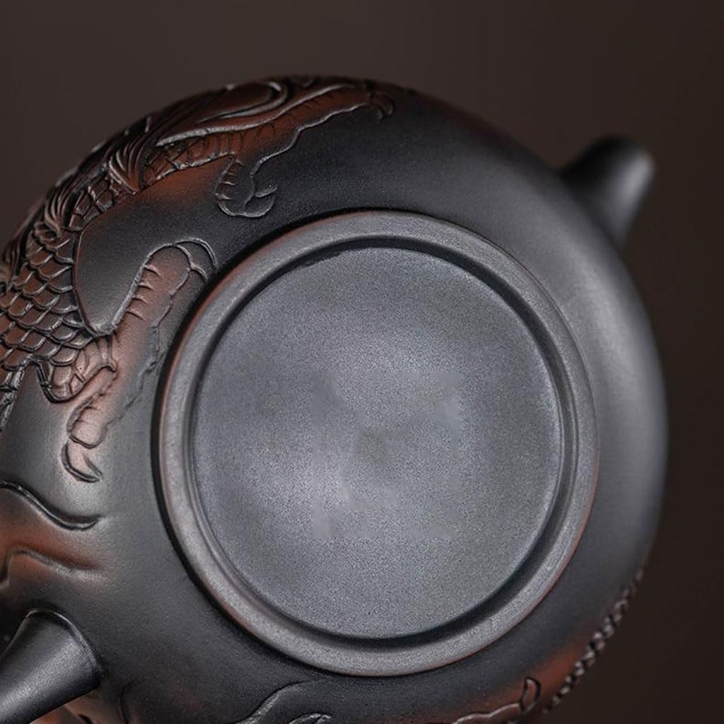 Czajniczek do herbaty popołudniowa herbata 250 ml ręcznie rzeźbiony domowy czajniczek Kung Fu zestaw do herbaty taca na herbatę dekoracja mały czajniczek