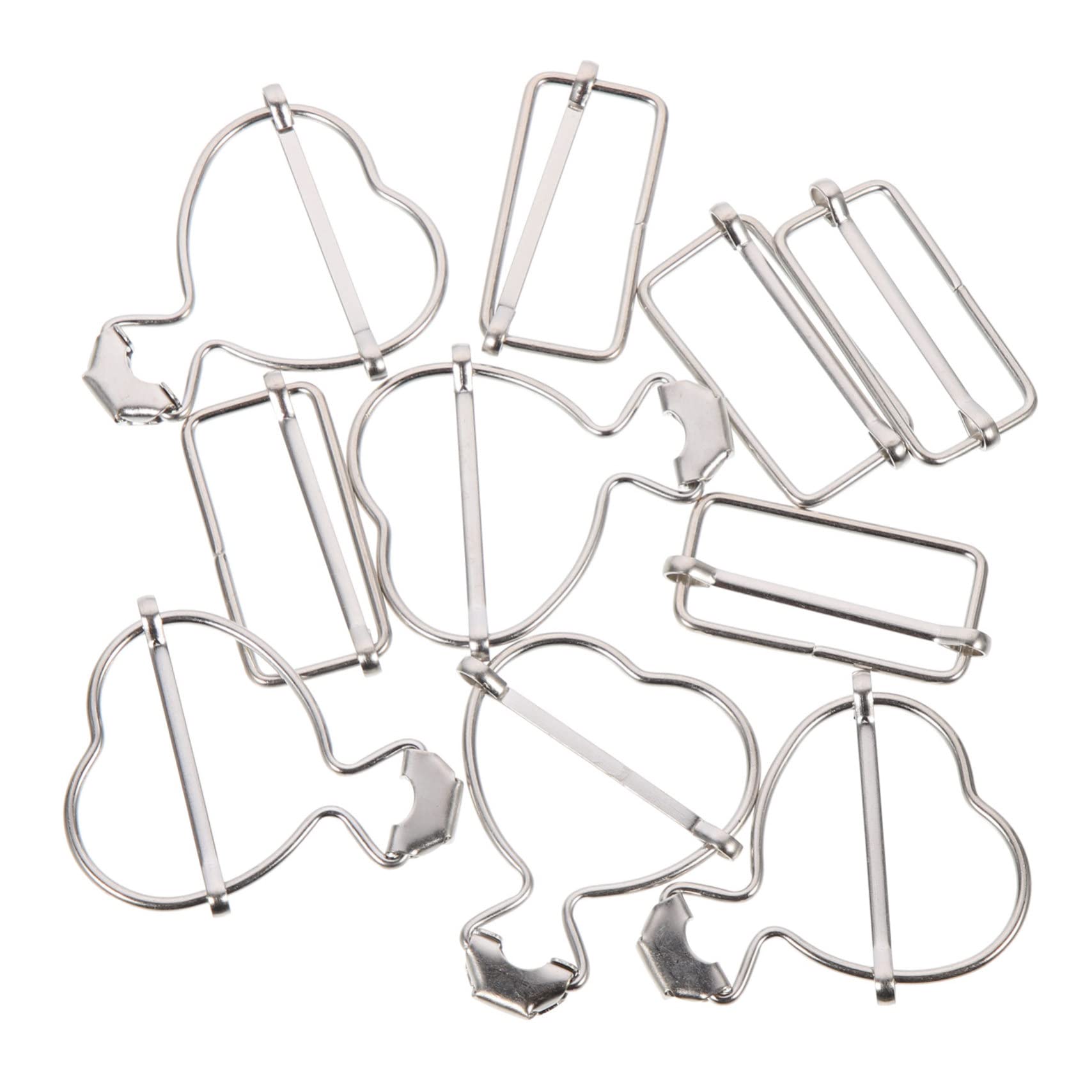 NUOBESTY 40 Piezas De Hebillas De Tirantes En Forma De Corazón Costura De Ropa Hebillas Artesanales Para Ropa De Fijación Para Sujetadores De Cinturón De Peto