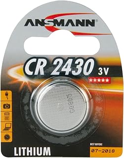 Ansmann CR2430 Coin Battery [Pack of 1] Lithium 3V Button Cell Ideal For Cameras, Calculators, Watches, Mini Torches, Calculators, Remote Controls and Car Alarms