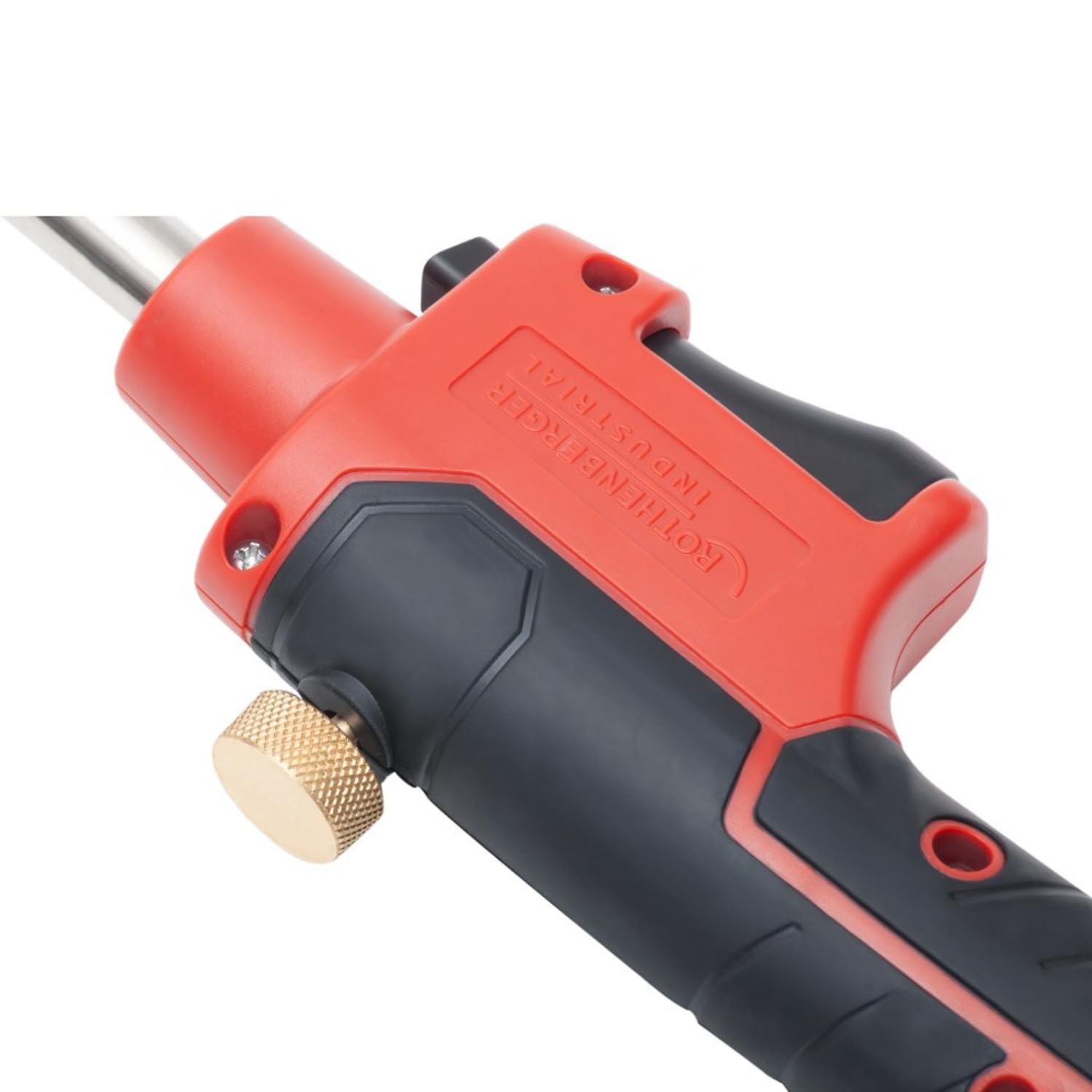 ROTHENBERGER Industrial Multibrenner Set mit 1,35 m Propan-Gasschlauch | Anschluss an Schraubgaskartusche 7/16" EU, Lötgerät zum Hart- und Weichlöten, Gas Lötkolben, Arbeitstemperatur 800°C
