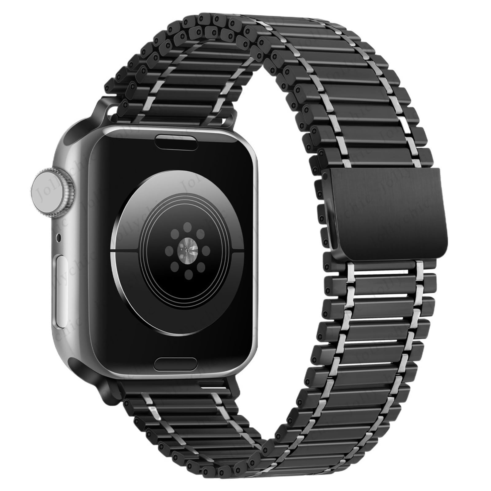 Correa de metal para Apple Watch en acero inoxidable elegante 8