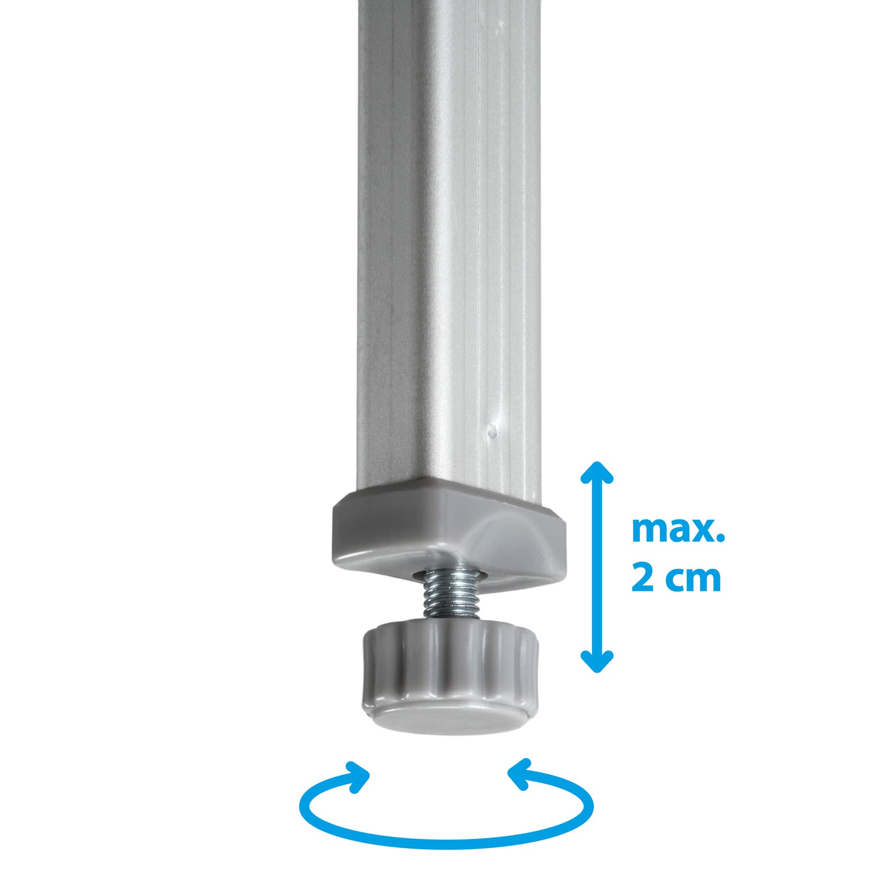 BRUNNER 0406105N Tavolo Richiudibile in Alluminio da Esterno, Flatpack 4, Peso 6 kg