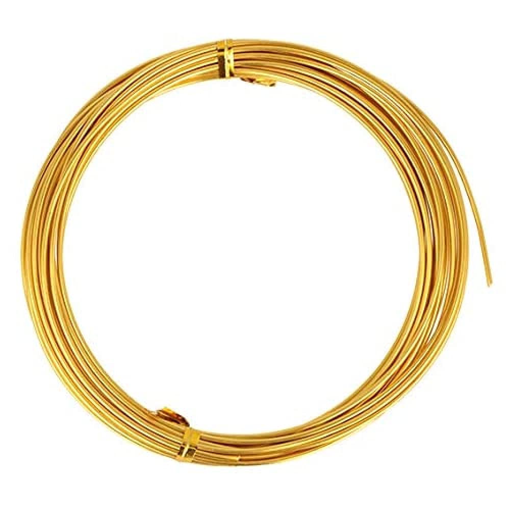 Artemio 1.5 mm x 5 m Aluminium Wire, Gold