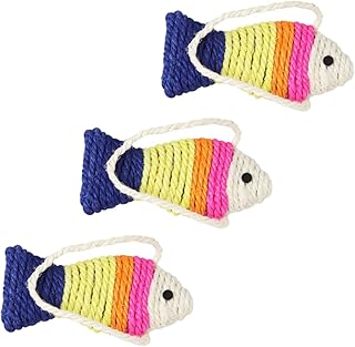 Hohopeti 3pcs Cat Toy Cleaning Toy Kitten Chew Toy Kitten Toys Kitten Chew Toys Cat Playing Toys Cat Teeth Cleaning Toy Grinding Claw Board Cat Scratching Mat Kitten Scratching Toy Cat Claw