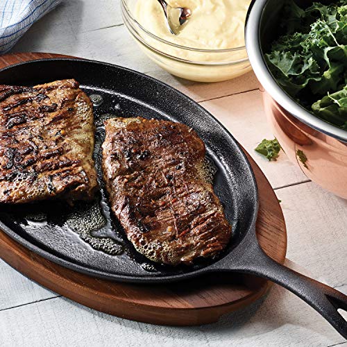 Tramontina 6 pc Fajita Pan Set, Medium, Cast Iron - Image 2