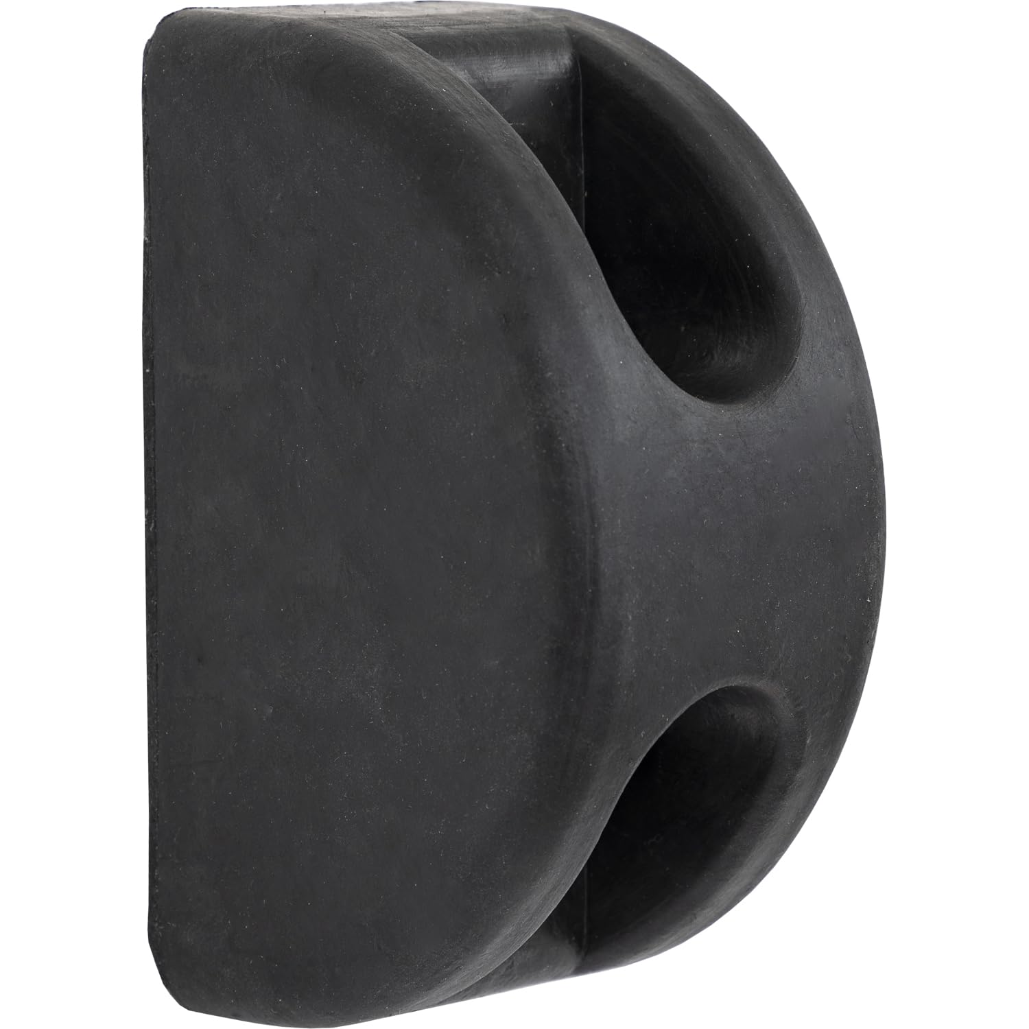 Buyers Products B5801 Molded D-Shaped Rubber Bumper, 3 X 3-1/2 X 6 Inch, Single Bumper For Truck and Trailer Protection, Durable Dock Bumper For Equipment And Delivery Bays