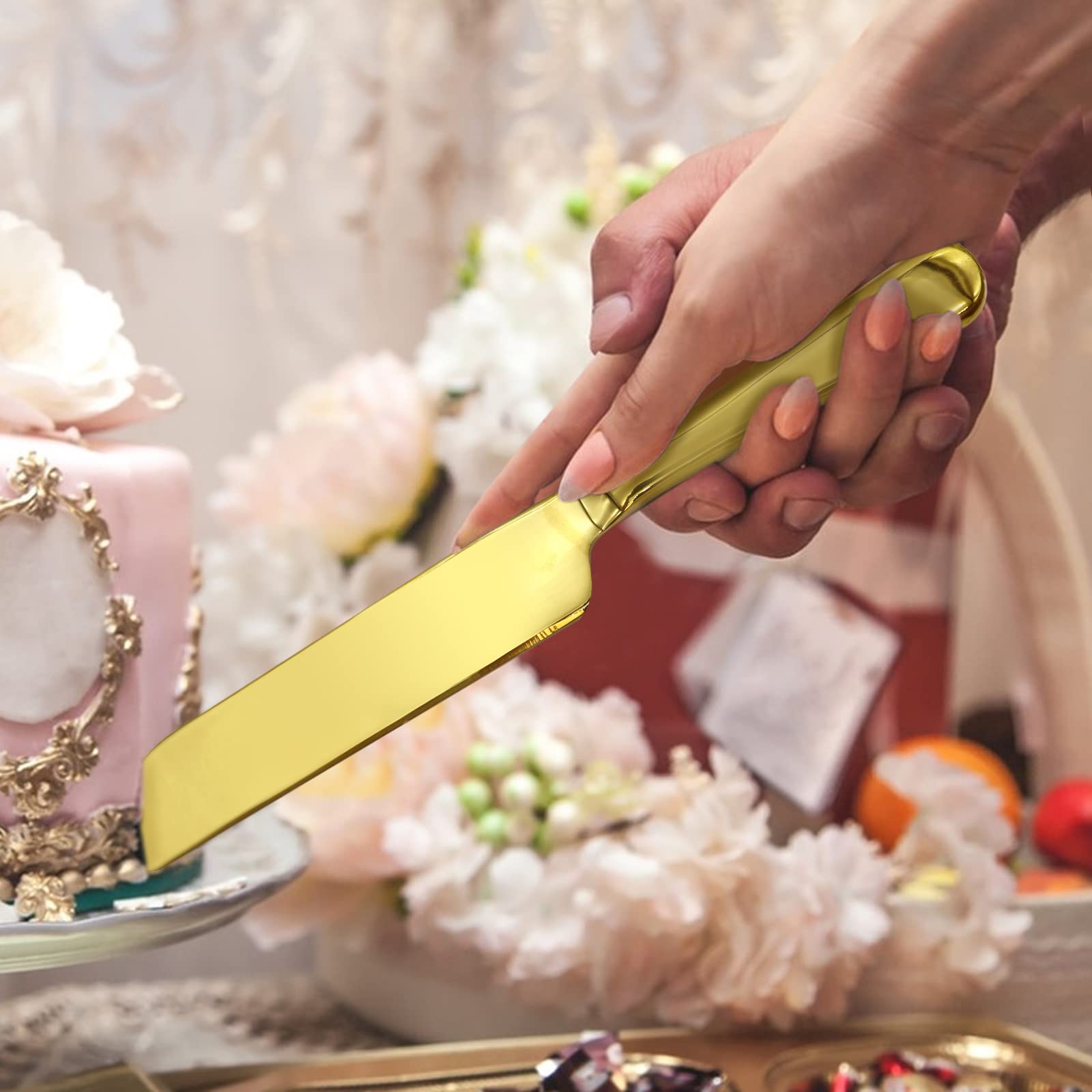 カットセット Wedding cake ケーキ ナイフ セット Medoca ケーキカット