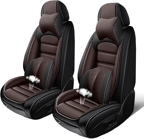 Fundas de asiento de lujo para Nissan Altima 2006-2024, 2 fundas de asiento de automóvil de cuero, protectores de asiento impermeables, fundas de